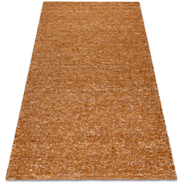 RUGSX Kleden Rugsx NEPAL Copper koper tapijt Melange - wollen, 200x300 cm Bruin