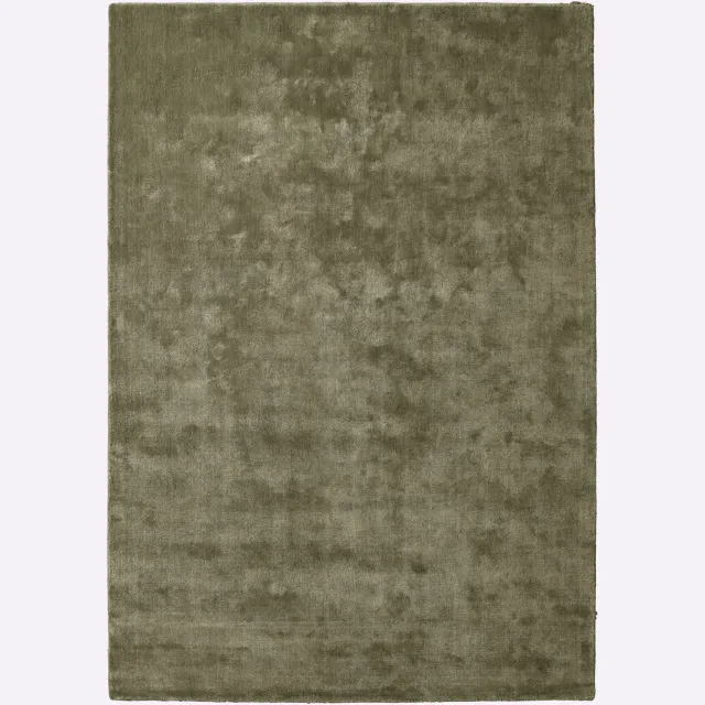 Viscose vloerkleed olijf