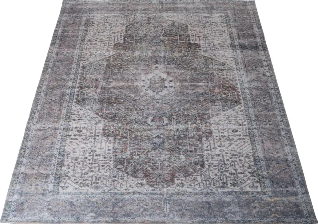Veer Carpets Vloerkleed Kordi 200 x 290 cm - Laagpolig Vloerkleed – Modern / Tijdloos Design Grijs