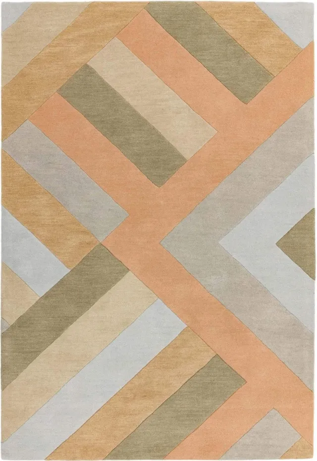 Eazy Living Easy Living - Reef-Big-Zig-Coral Vloerkleed - 200x290 - Rechthoek - Laagpolig Tapijt - Modern - Meerkleurig
