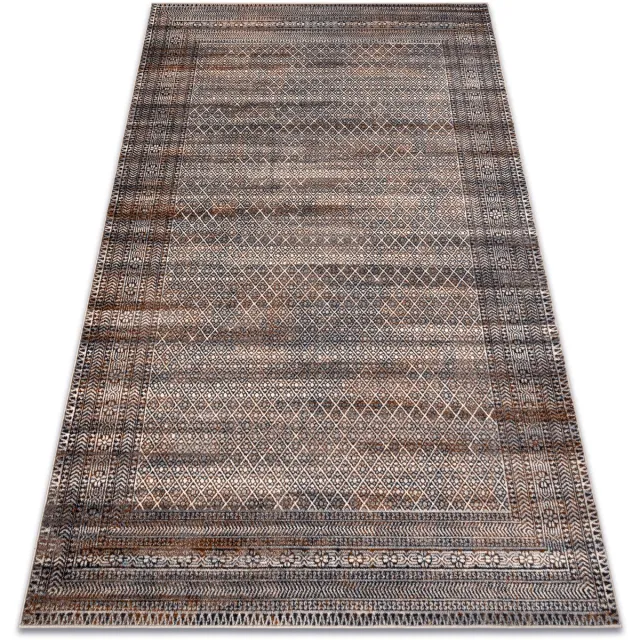 RUGSX Kleden Rugsx Wollen tapijt NAIN Kader, ruiten 1277/51655 beige