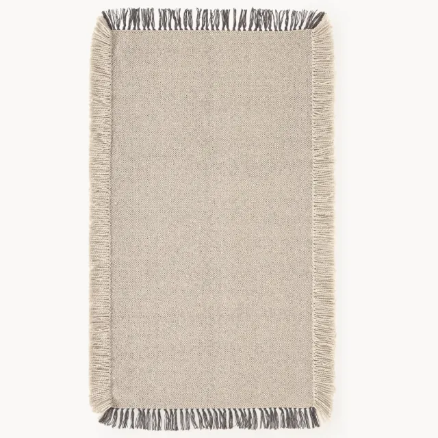 Westwing Collection Handgeweven in- & outdoor vloerkleed Marcus Beige