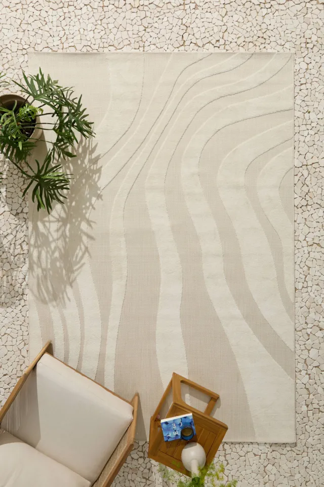 NOUS Living binnen- en buitenvloerkleed Tahlita (290x200 cm) crème