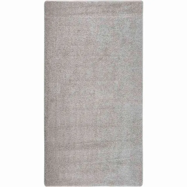 vidaXL Vloerkleed shaggy anti-slip 80x150 cm lichtgrijs grijs