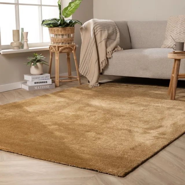 NATURL. Wasbaar vloerkleed - Clean Goud - 160x230 cm
