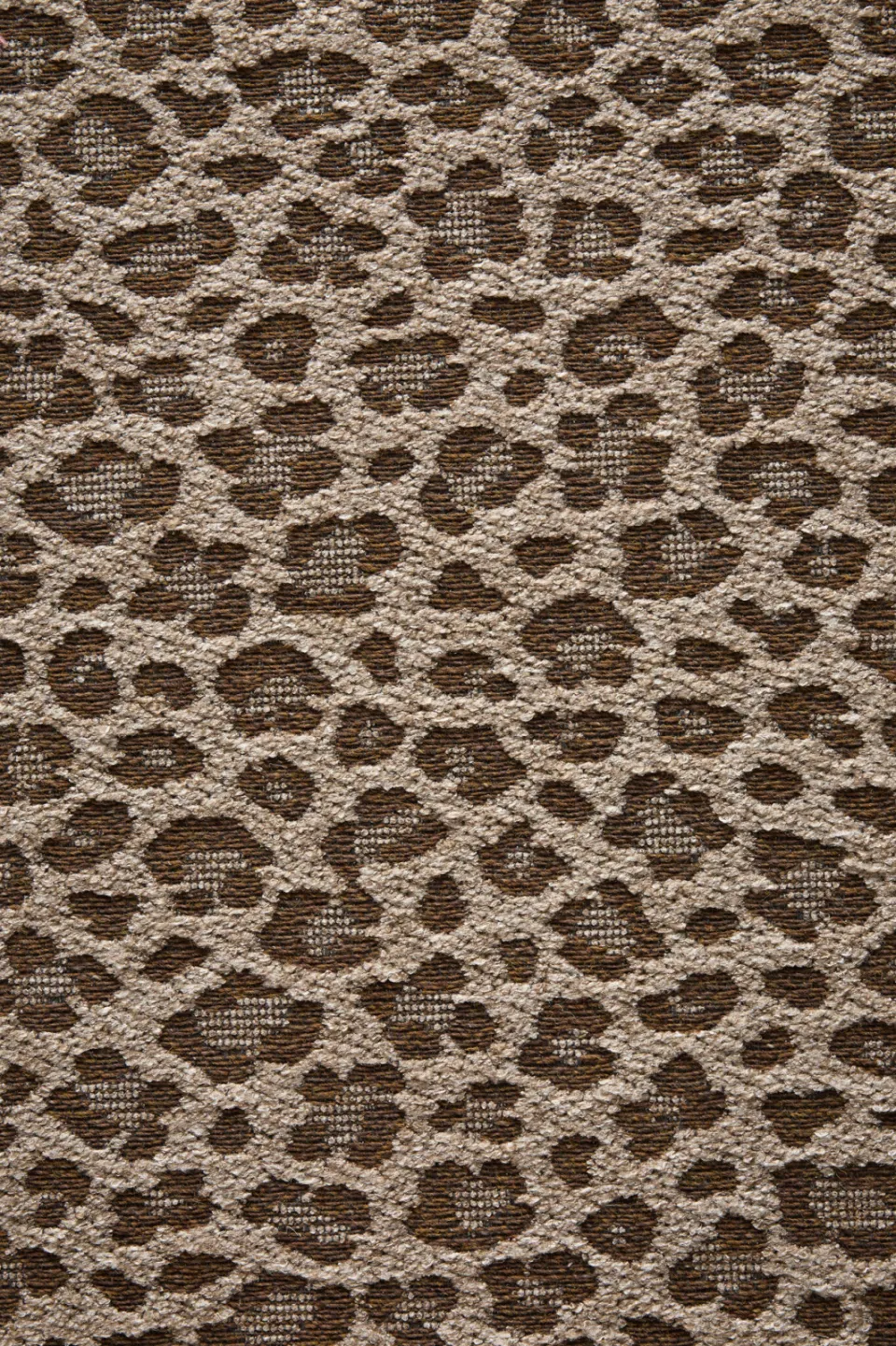 NOUS Living binnen- en buitenvloerkleed rond panterprint (Ø200 cm) bruin/zand, foto 4