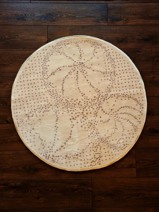 Prado Egypt Machinaal geweven rond vloerkleed / tapijt - 100% Polypropylene - 100cm - Siwa Bruin