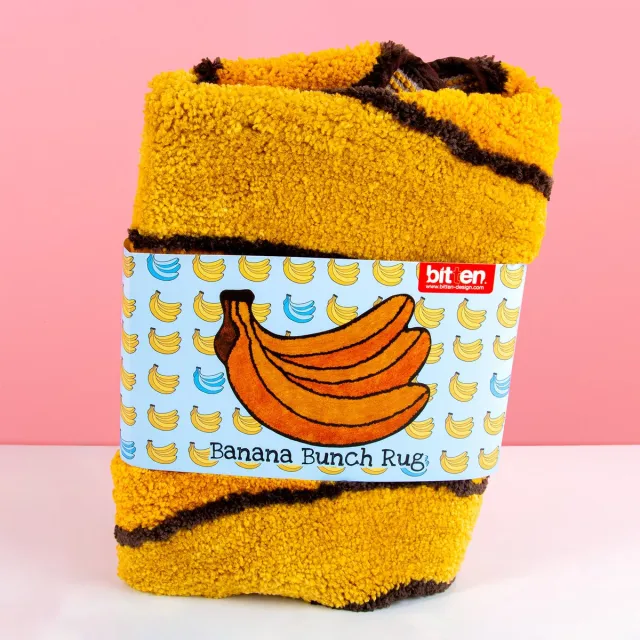 Bitten Banaan vloerkleed - Normaal Geel,Zwart
