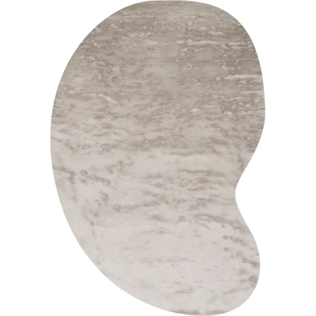 Veer Carpets Vloerkleed Morbido Taupe 5529 - Organisch - Extra Hoogpolig Fluffy Vloerkleed in Scandinavische / Hotel Chique Stijl