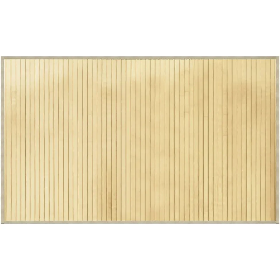 vidaXL Vloerkleed rechthoekig 60x100 cm bamboe lichtnaturel beige, foto 3
