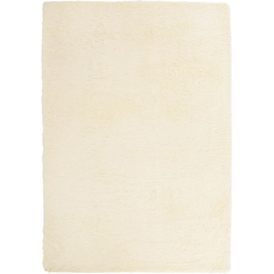 vidaXL Hoogpolig vloerkleed NAVARRA 160x230 cm polyester crèmekleurig, foto 3