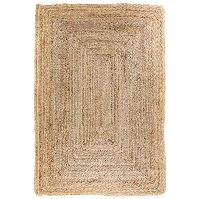 Nest of Nora Vloerkleed Auren - jute gevlochten boho - Rechthoekig - Natural Bruin