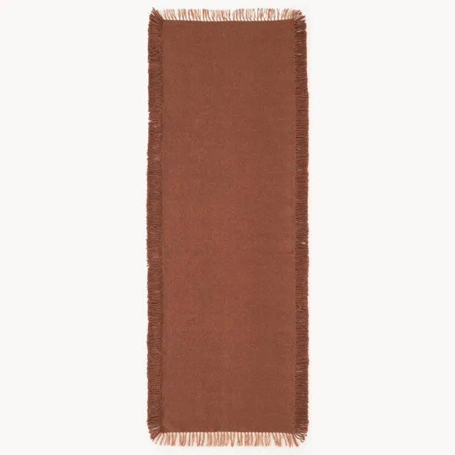 Westwing Collection Handgeweven in- & outdoor loper Marcus Lichtbruin