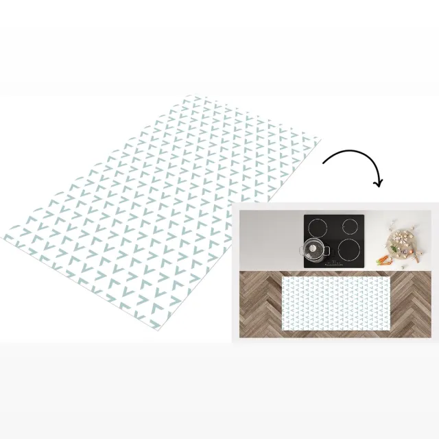 KitchenYeah Keukenloper - Loper keuken - Geometrie - Patronen - Abstract - Keukenloper vinyl Multicolor