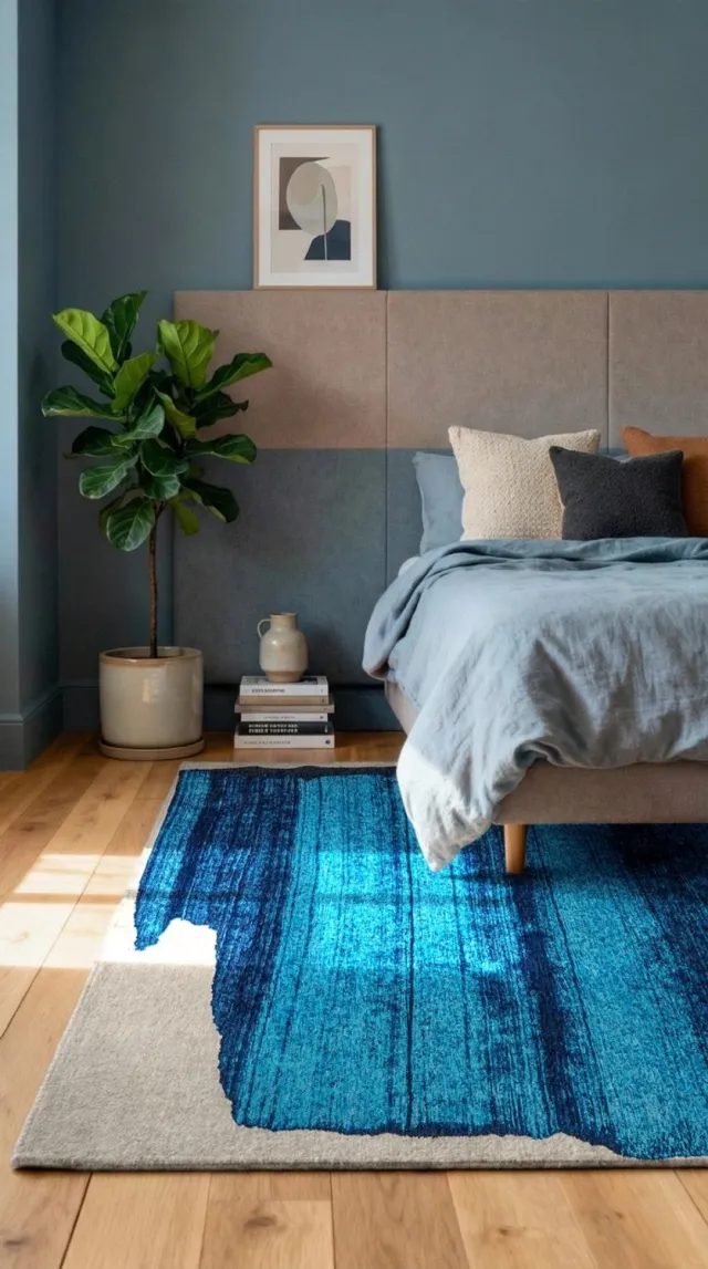 Louis de Poortere Wasbaar Binnen & Buiten Vloerkleed - 170 x 240 cm - Louis De Poortere Brush Diva Blue - Laagpolig Tapijt - Gerecycled PET - Made in Belgium - Circulair Blauw