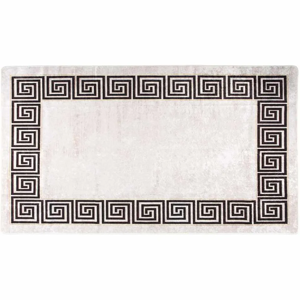 vidaXL Vloerkleed wasbaar 190x300 cm lichtbeige beige, foto 4