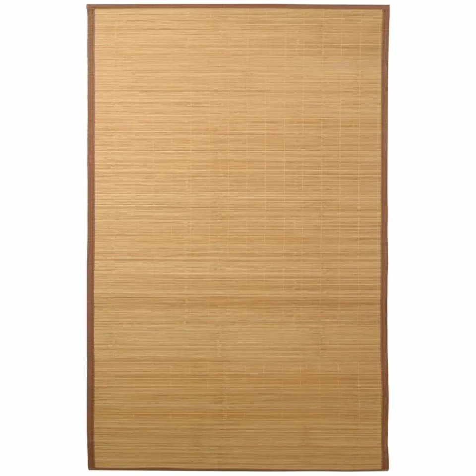 vidaXL Tapijt 100x160 cm bamboe bruin, foto 3