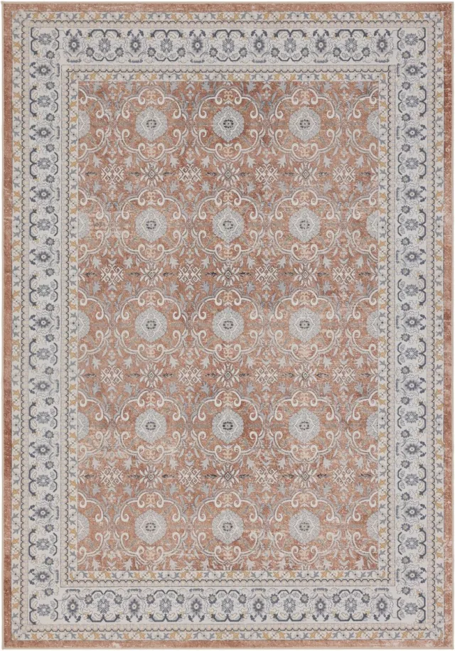 Moonay Vintage Vloerkleed Atlas 120x170 cm - Wasbaar Antislip Terracotta ROOD