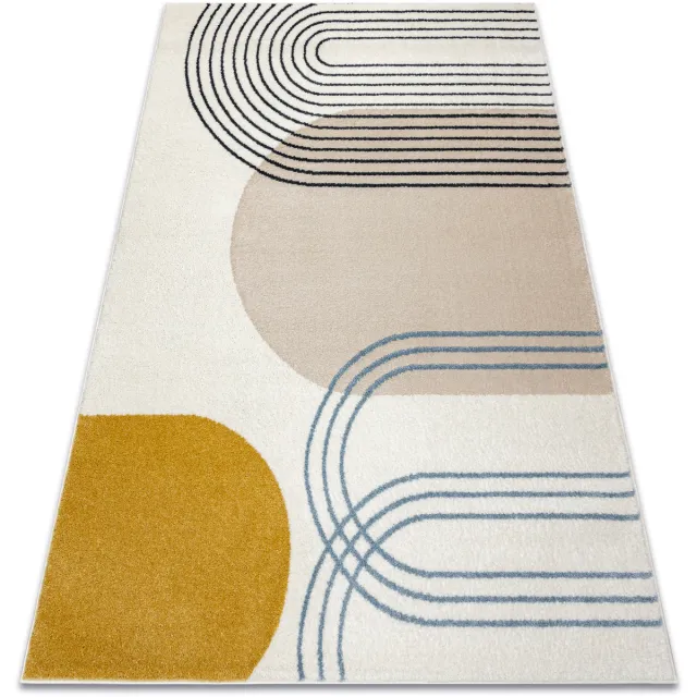 RUGSX Kleden Rugsx Tapijt FUSION 7157 wit / goud - 240x330 cm