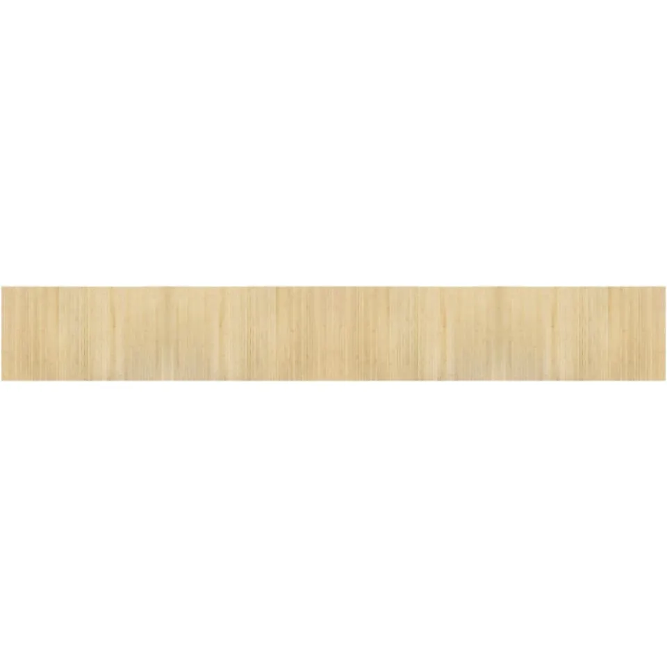 vidaXL Vloerkleed rechthoekig 60x400 cm bamboe lichtnaturel beige, foto 3
