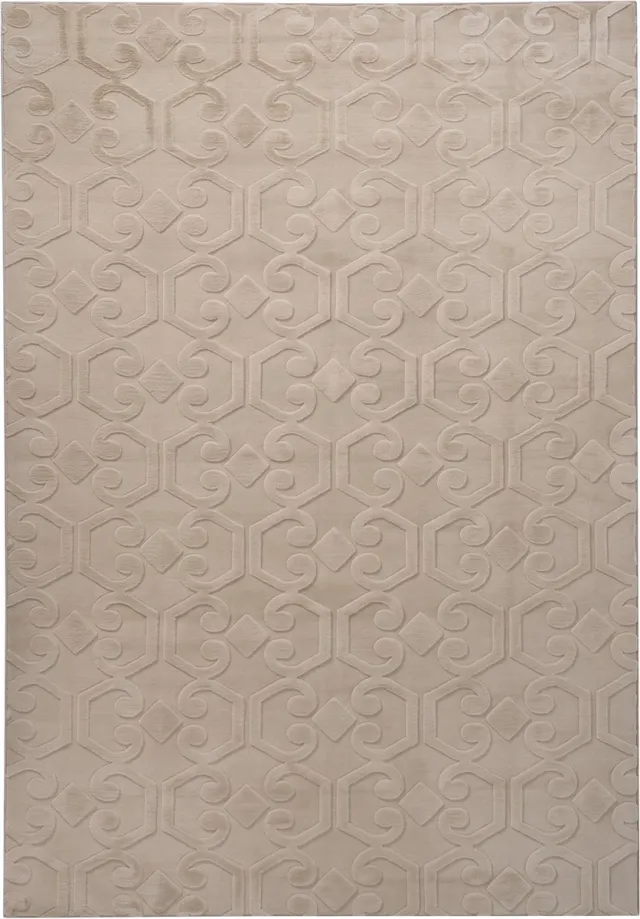 Beliani GANNETT - Vloerkleed - Beige - Polyester, foto 2