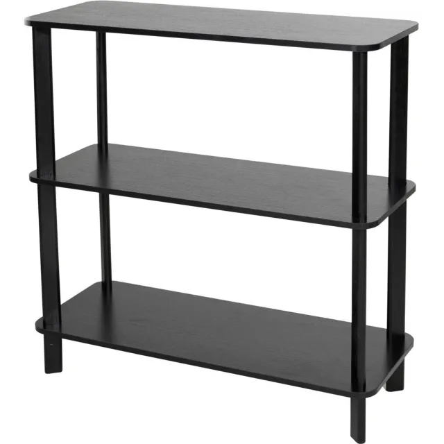 Storagesolutions Rek met 3 planken, 77 x 30 x 77 cm Zwart