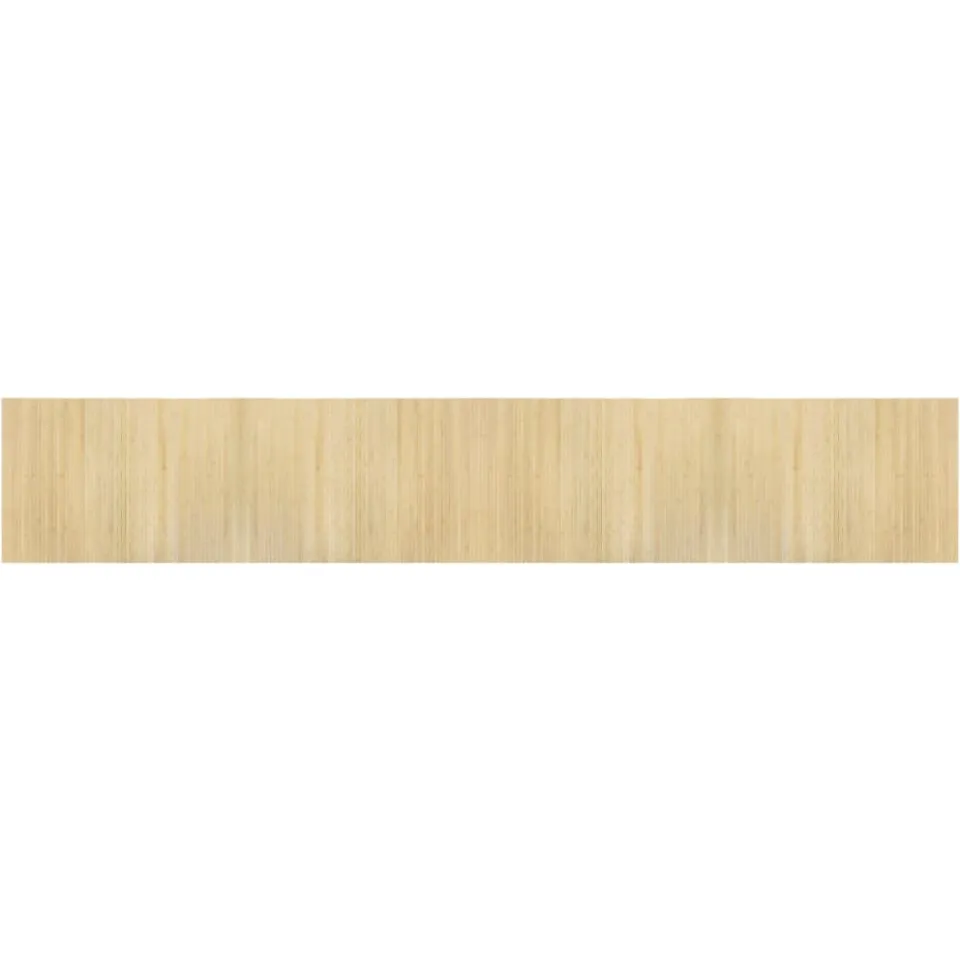 vidaXL Vloerkleed rechthoekig 70x400 cm bamboe lichtnaturel beige, foto 3