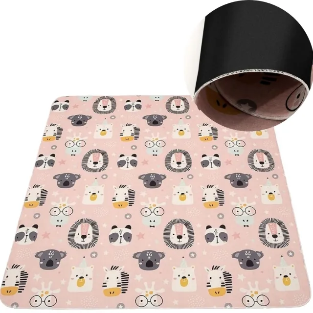 Unyqoos Opvouwbare en wasbare speelmat voor kinderen met antislip en groot formaat cute