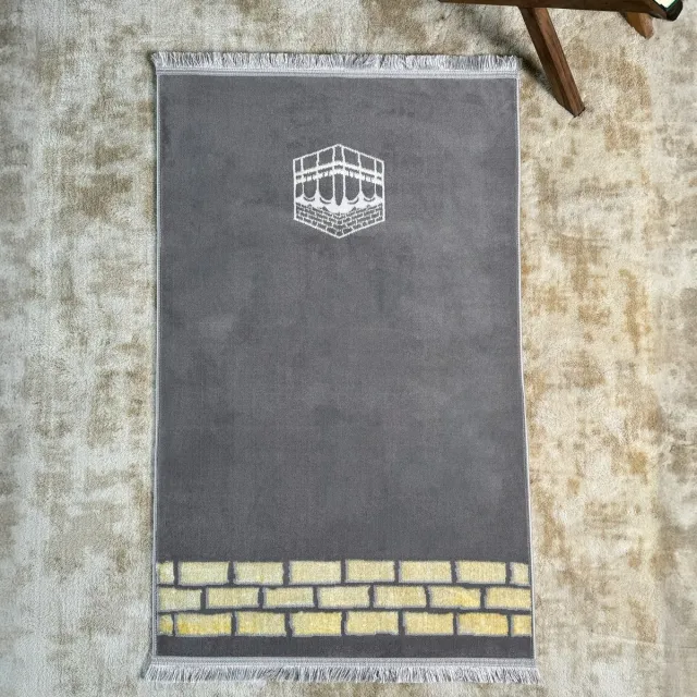 COLORFULL WORLDS iwa concept - gebedskleed - gebedskleed islam - prayer mat - moslim cadeau - Hoge kwaliteit gebedskleedjes met Kaaba patroon