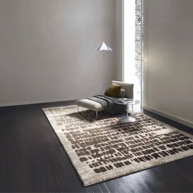 Acsento Papyrus Beige Vloerkleed - 160 x 230 cm - Beige,Bruin - Rechthoekig - Polypropyleen - Woonkamer, Eetkamer, Slaapkamer - Abstract - Modern, Design
