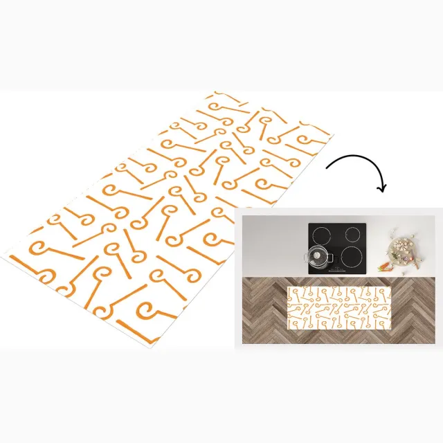 KitchenYeah Keukenloper - Loper keuken - Sint - Sinterklaas - Staf Sinterklaas - Keukenloper vinyl Multicolor