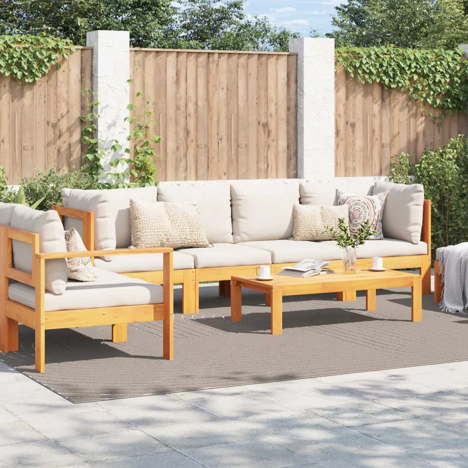 vidaXL Binnen- en buitentapijt PALMERAS Beige 200 x 280 cm Polyester, foto 3