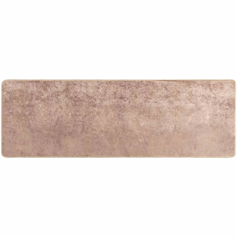 vidaXL Vloerkleedloper MARSA Zand 50 x 150 cm Polyester en PVC Geel