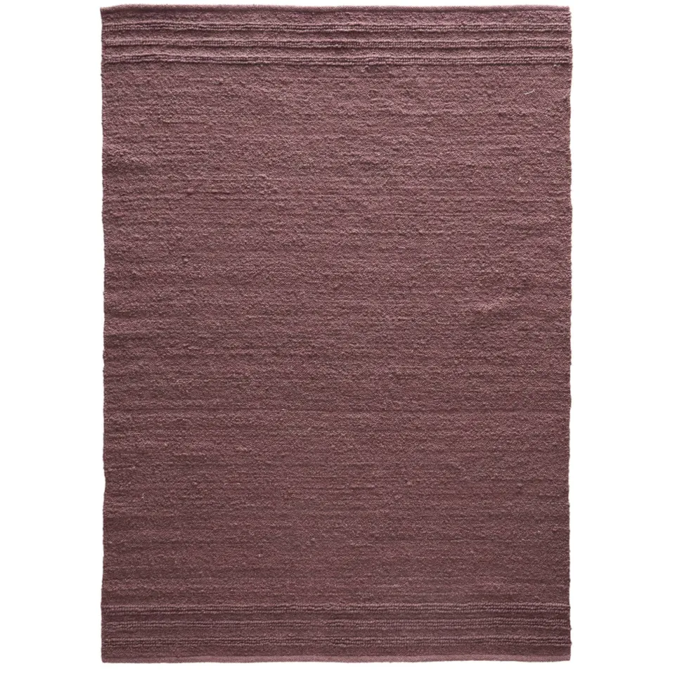 NOUS Living Shanon wollen vloerkleed paars burgundy