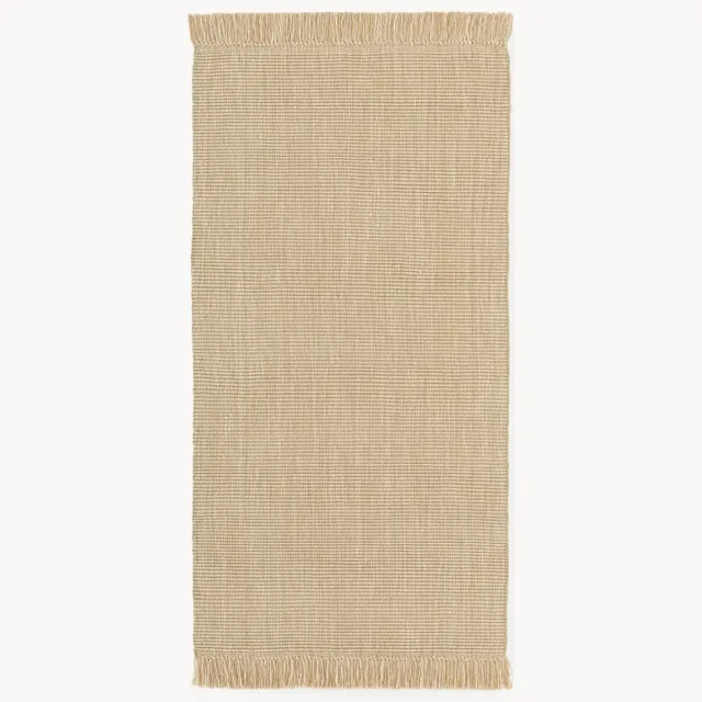 Westwing Collection Handgeweven in- & outdoor vloerkleed Sumit Beige