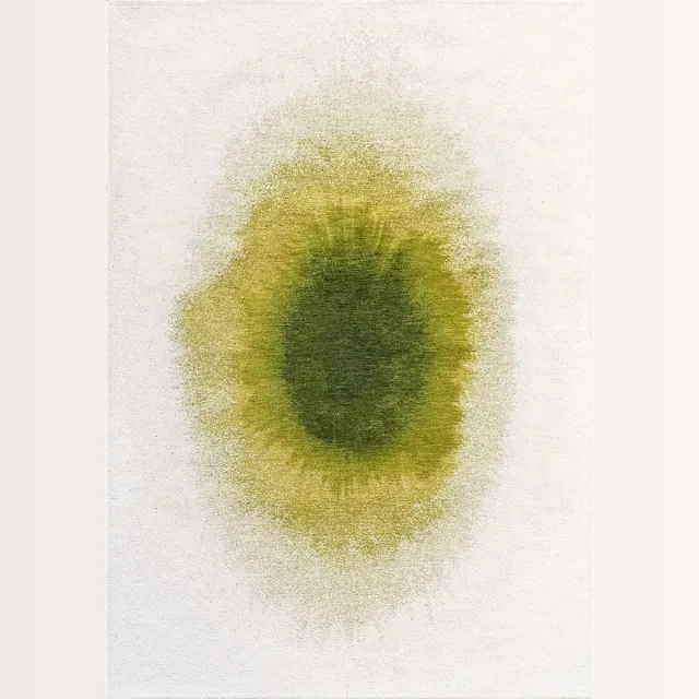Louis de Poortere Wasbaar Binnen & Buiten Vloerkleed - 240 x 240 cm - Louis De Poortere Drop Green Pepper - Laagpolig Tapijt - Gerecycled PET - Made in Belgium - Circulair Groen