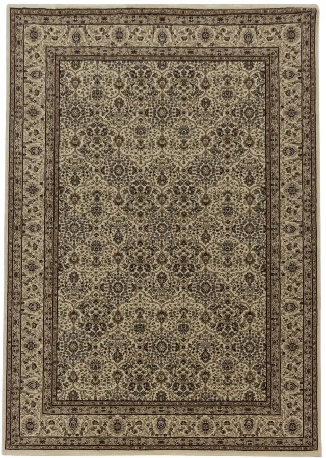 Dutch XXL Perzisch Tapijt | Kashmir | Kader | Beige | 80x150 cm