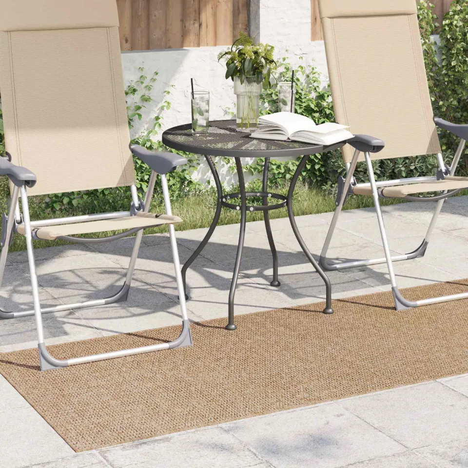 vidaXL Binnen- en buitentapijt AGIRA Naturel 200 x 80 cm Polyester, foto 3