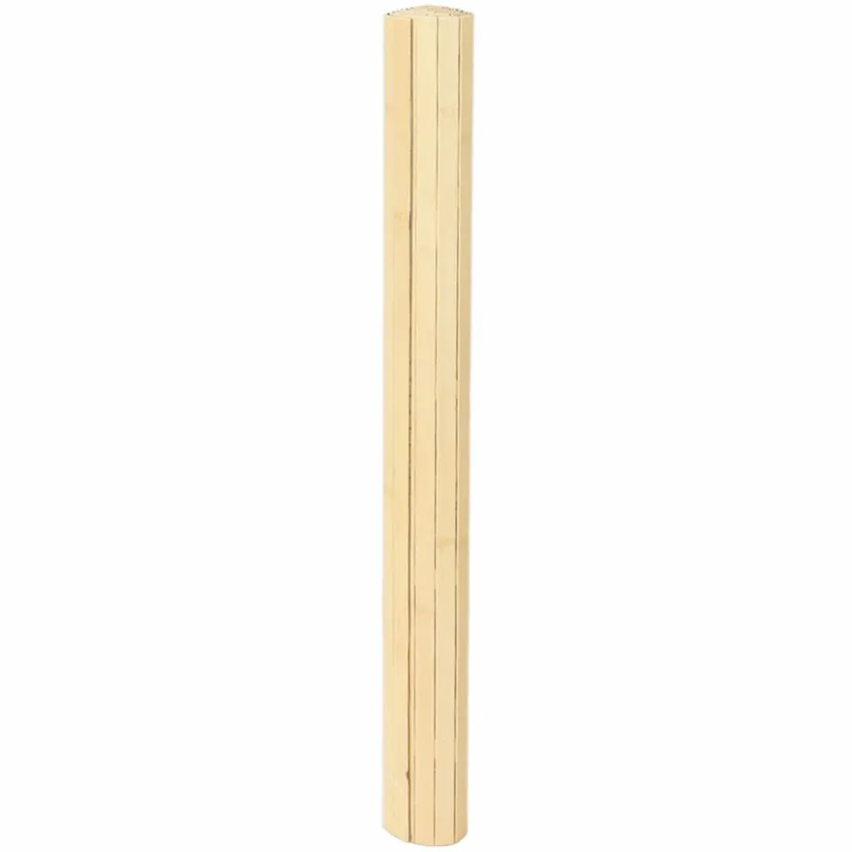 vidaXL Vloerkleed rechthoekig 80x300 cm bamboe lichtnaturel Beige