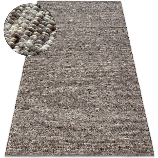 RUGSX Kleden Rugsx NEPAL 2100 stone, grijs tapijt - wollen, 200x300 cm