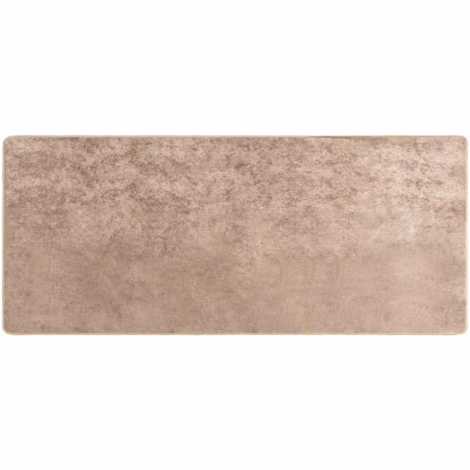 vidaXL Vloerkleedloper MARSA Zand 100 x 200 cm Polyester en PVC Geel