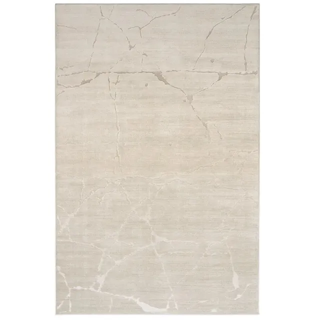 Acsento Vena Beige Vloerkleed - Beige - Rechthoekig - Viscose - Slaapkamer, Eetkamer, Woonkamer - Abstract - Design, Modern