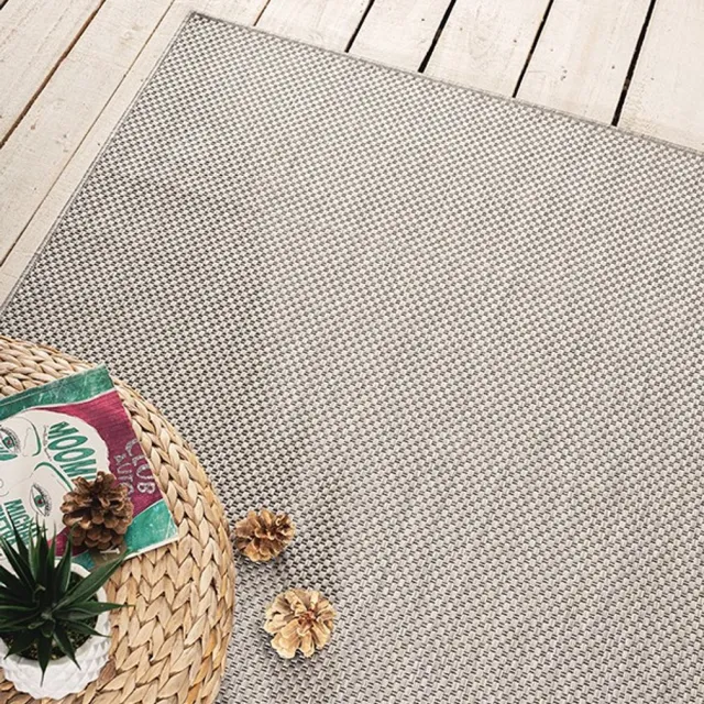 Merinos Karpet24 Sisal – Modern Effen Vloerkleed voor Binnen & Buiten, Grijs-200 x 280 cm