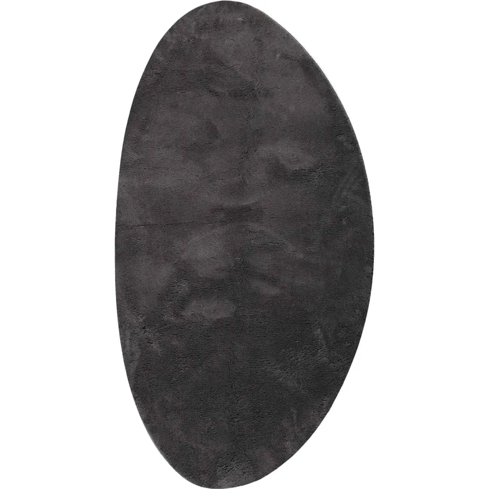 vidaXL Tapijt HUARTE Antraciet 80 x 150 cm Polyester Medium Pile Anthraciet