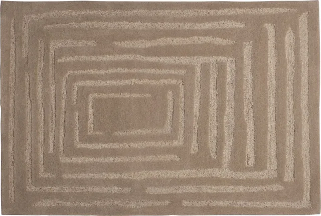 WOOOD Alicia vloerkleed - Wol - Zand - 170x240