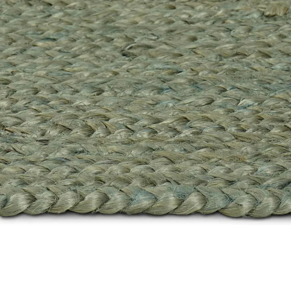 vidaXL Gebied Tapijt Olijfgroen 140 x 200 cm Jute, foto 4