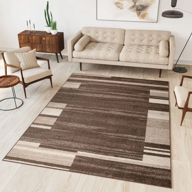 Tapiso Sari Vloerkleed Woonkamer Tapijt Karpet Modern Maat- 200x290 Bruin