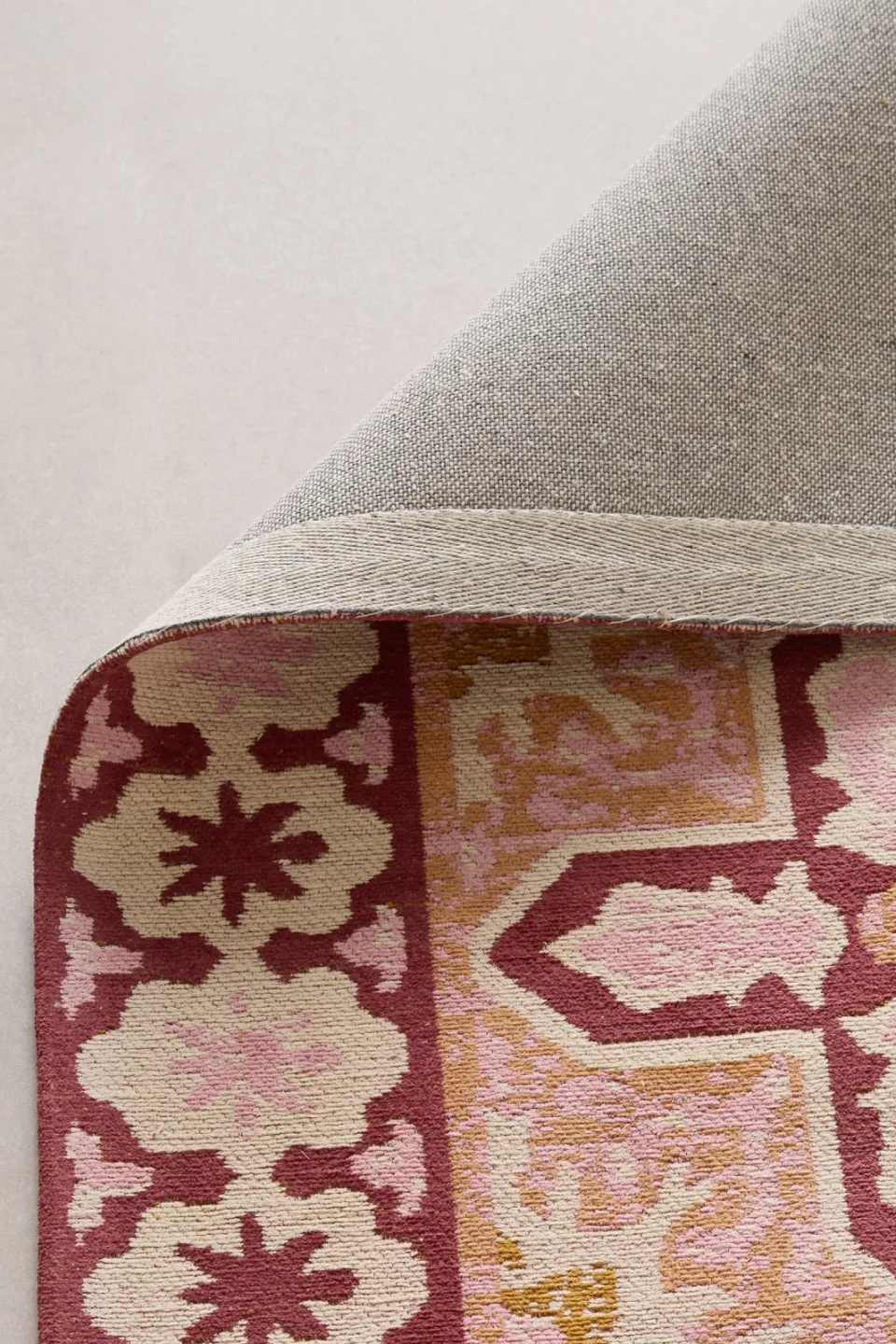 NOUS Living Rosalia vloerkleed roze burgundy, foto 5