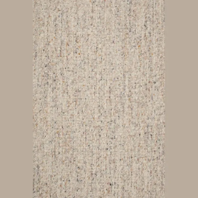 DÉJA Living Vloerkleed 160x230cm - Laagpolig Beige Mix Wol - Bela