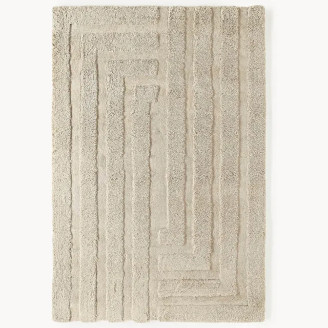 Westwing Collection Hoog-laag vloerkleed Genève Beige